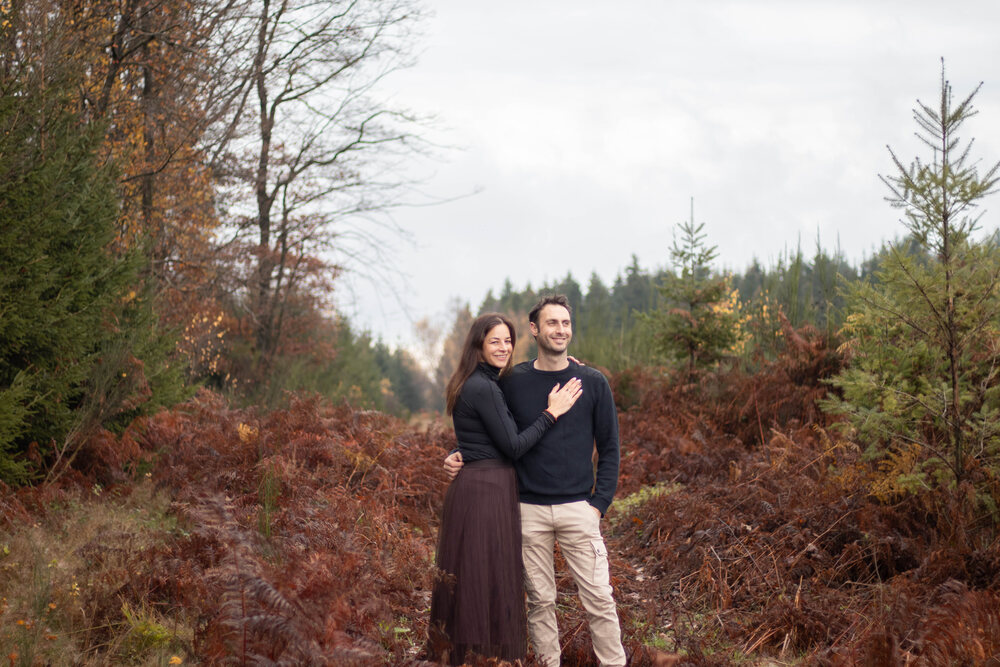 Séance couple à la frontière de la Belgique