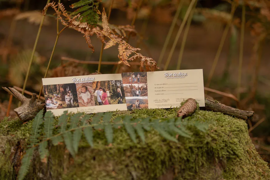 Bon cadeau à offrir pour une séance photo