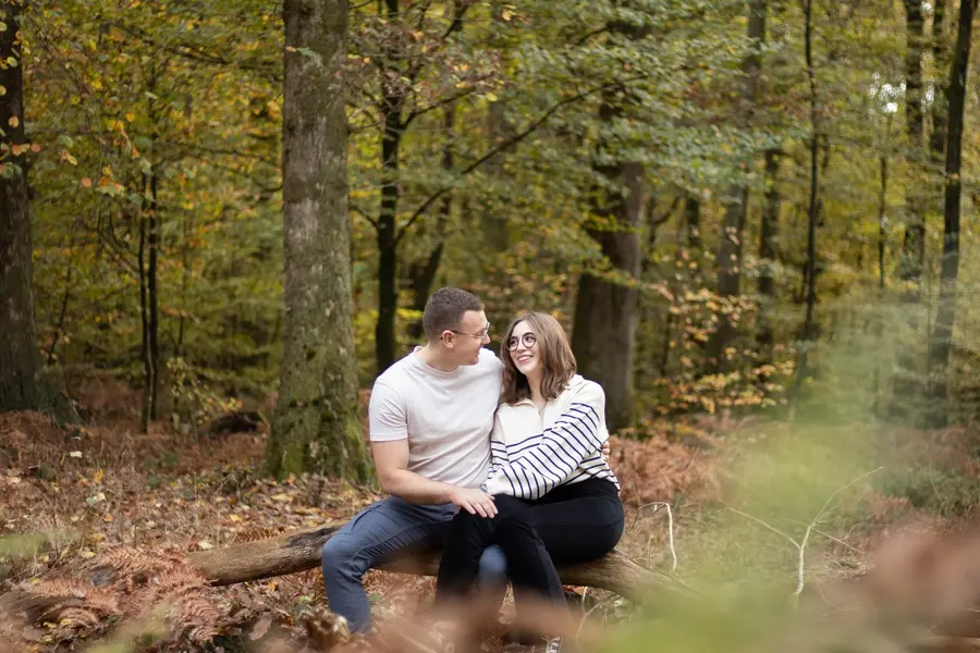 Séance en couple en forêt, à Sedan
