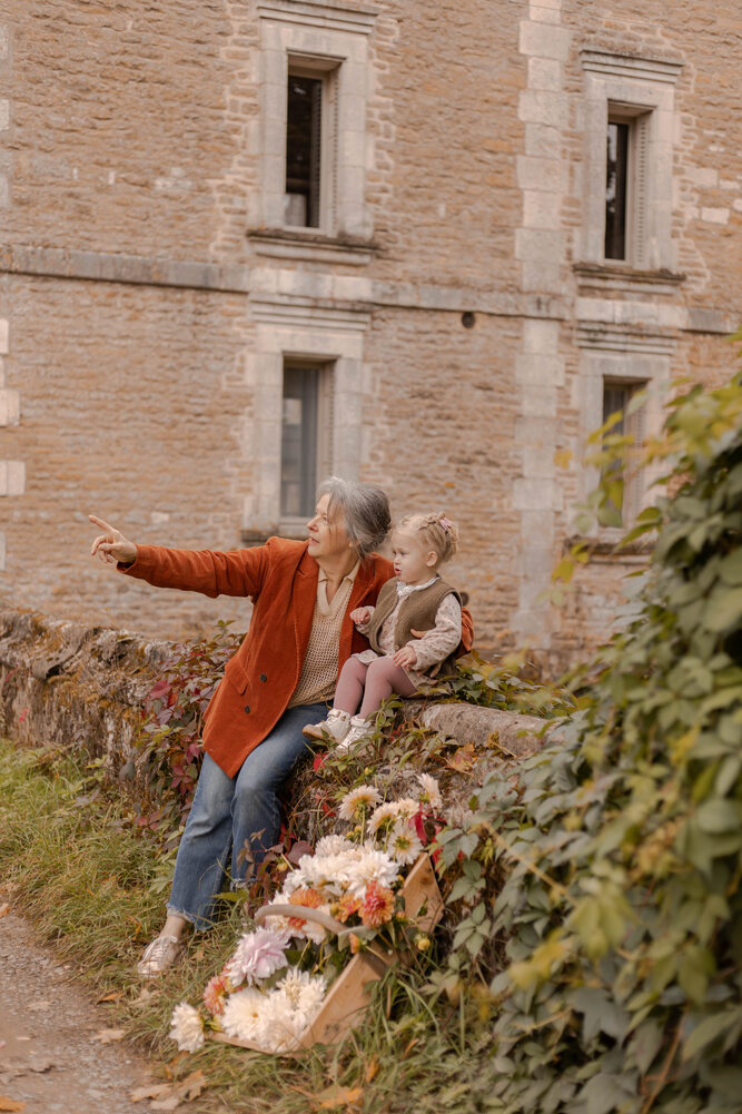 Séance avec les grands-parents à Poix Terron